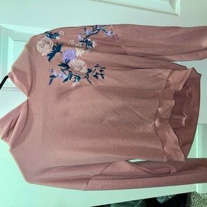 Flowered hoodie